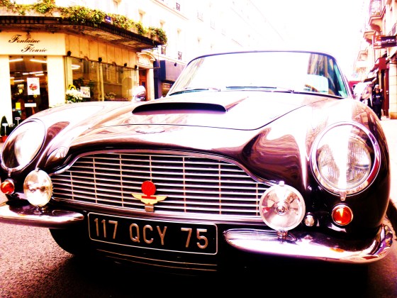 Aston Martin DB6 on the streets of Paris