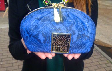 Sarah Redman's blue bag 